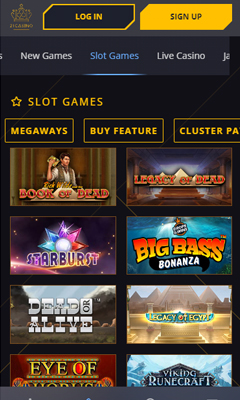 Casino mobile screenshot 1