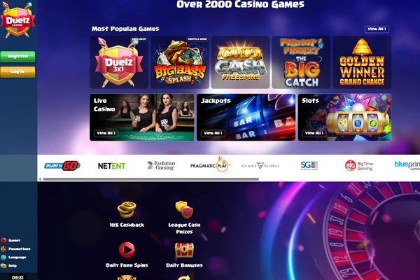 Casino desktop screenshot