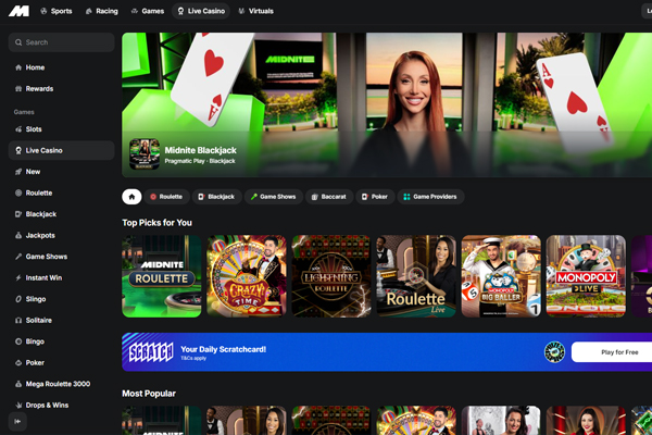 Casino desktop screenshot