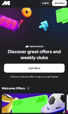 Casino mobile screenshot 1