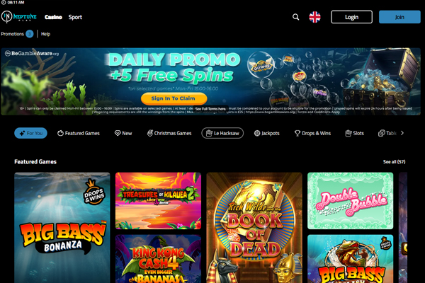 Casino desktop screenshot