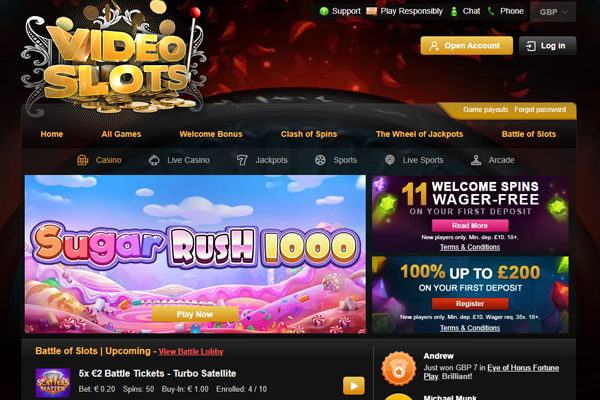 Casino desktop screenshot