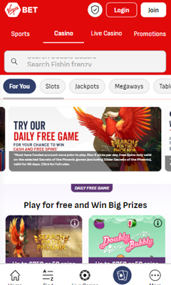 Casino mobile screenshot 1