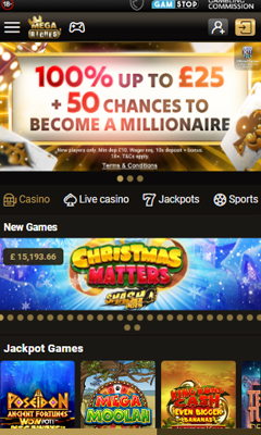 Casino mobile screenshot 1